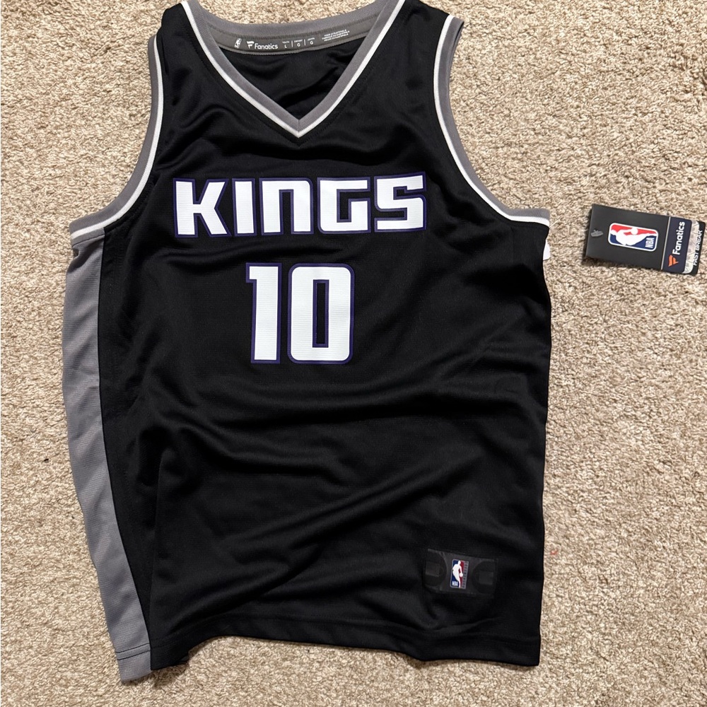 Size Large Sacramento Kings Black Domontas Sabonis Fanatics Jersey Youth